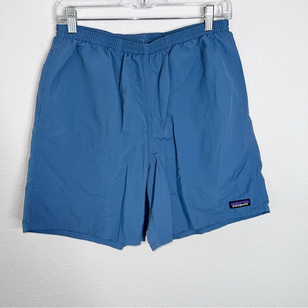 Patagonia Baggies Shorts Mens Medium Blue Swim Trunks Mesh Lined Quick Dry DD